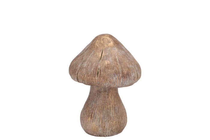 <h4>Concrete Golden Mushroom 10x10x14cm</h4>