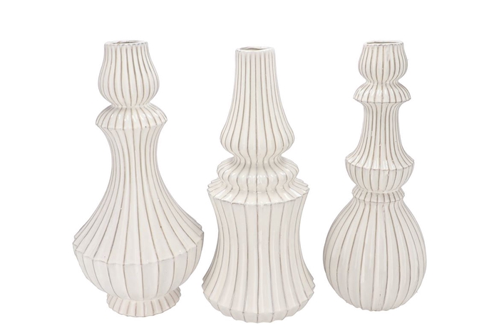 <h4>Mika Nordic White Vase Curves Ass 20x39cm</h4>