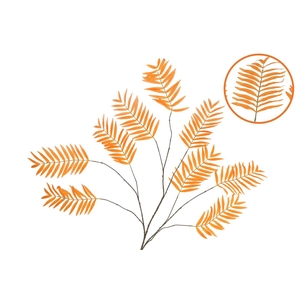 Silk Palm Leaf Orange 150cm Nm