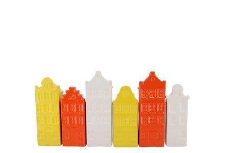 <h4>A'dam Houses Canal Dutch Orange Mix Vase Ass 6x5x2</h4>