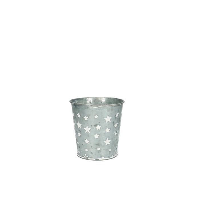 <h4>Christmas Zinc Nigel pot d10*10cm</h4>