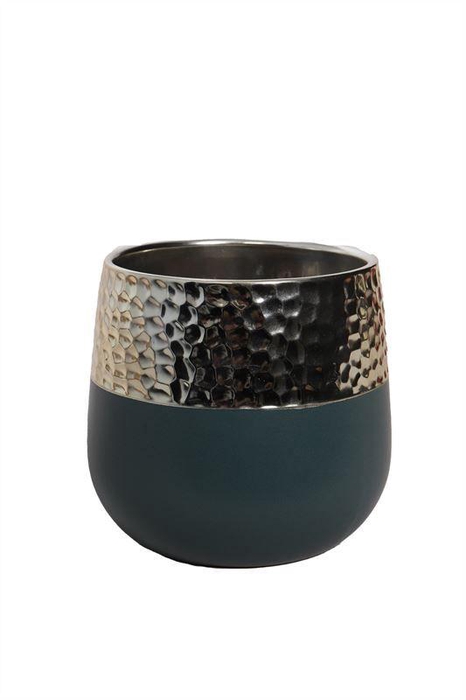 <h4>Dec Keramiek Rhonda Green Leaf + Gold Rim (Ø12cm)</h4>