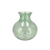 Mira Green Glass Cone Neck Sphere Vase 25x25x27cm Nm