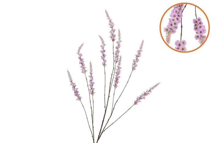 Silk Campanula Purple Single Stem 146cm Nm