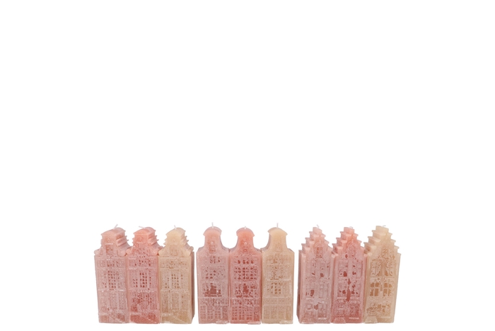 Amsterdam House Warm Sand Mix Candle 4x4x12cm