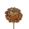 Pine cone cut 5-7cm on stem Antique Gold
