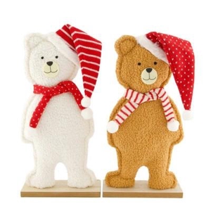 Christmas deco bear 20*6*39cm