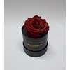 Box rd 8cm glitter zwart-bordeaux