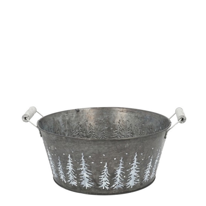 <h4>Christmas Zink Pohon tray d25*13.5cm</h4>