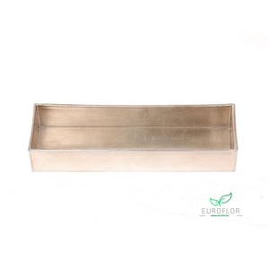 MELAMINE TRAY GLAMOUR CHAMPAGNE 42X11XH5