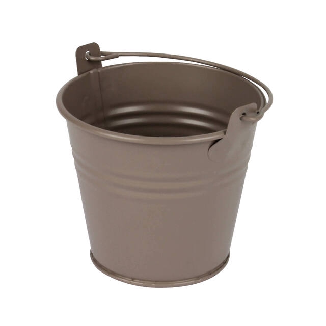 <h4>Bucket Sevilla zinc 9.6xH8cm - ES8.5 taupe matt</h4>