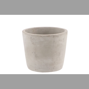 Concrete Pot Round Grey 13x11cm