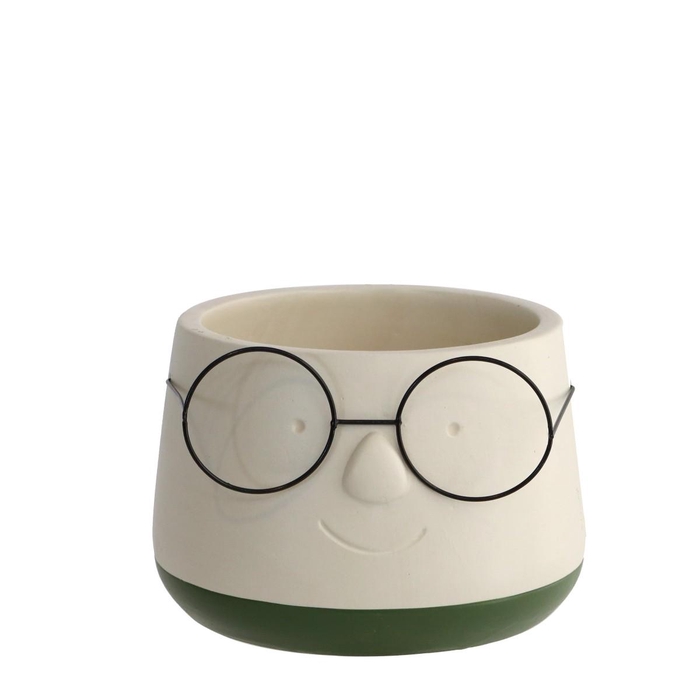 <h4>Keramiek Pot bril d13.5*9.5cm</h4>