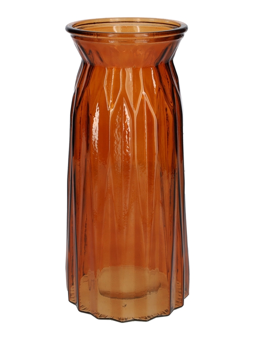 <h4>DF02-664126000 - Vase Ruby2 d10/11xh24 brown/terra transparent</h4>