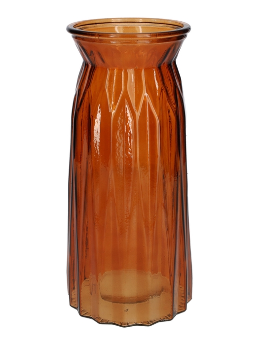 <h4>DF02-664126000 - Vase Ruby2 d10/11xh24 brown/terra transparent</h4>