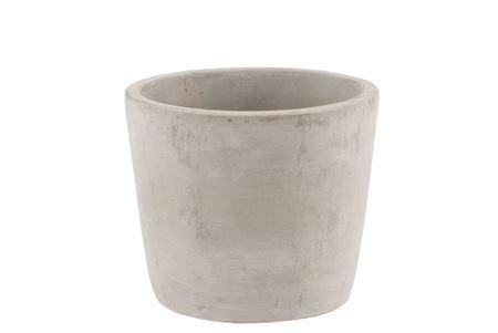 <h4>Concrete Pot Round Grey 13x11cm</h4>