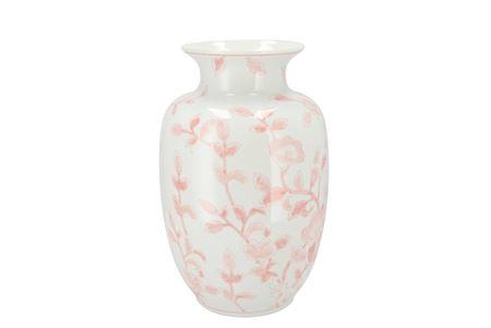<h4>Hailey Pink Porcelain Vase Flower 21x32cm</h4>