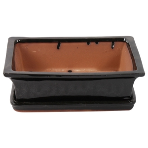 Bonsai accesoires Potset with saucer Ø30cm Black