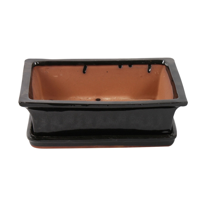 <h4>Bonsai accesoires Potset with saucer Ø30cm Black</h4>