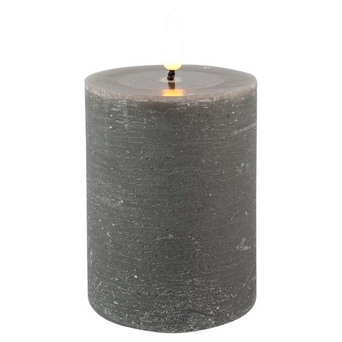 <h4>DF12-BD-75220 - Led candle 75x100mm grey melting</h4>