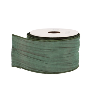 Ribbon Crushente Dark Green 10mx7mm