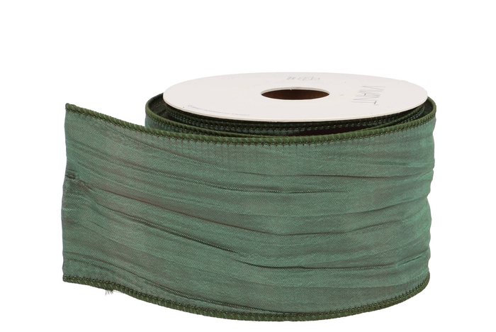 <h4>Ribbon Crushente Dark Green 10mx7mm</h4>