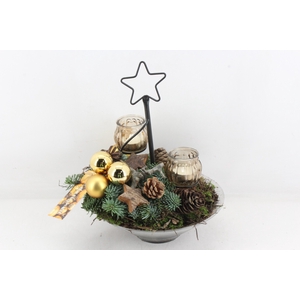 arr5 Kerst MB338 - Glas schaal std
