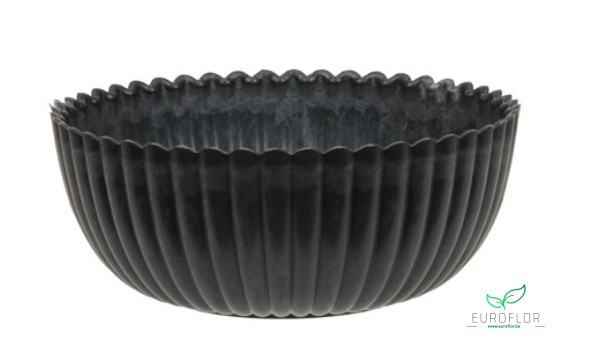 MELAMINE BOWL BASIC GREY D15 H6CM