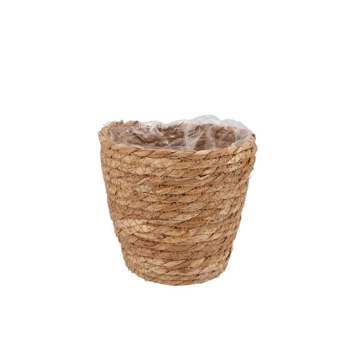 <h4>Seagrass Straw Basket Pot Brown 14x14cm</h4>