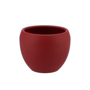 Vinci Red Velvet Flower Pot 14x11cm