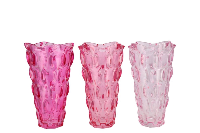 Jazz Jolly Pink Vase Ass 16x28cm