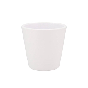 Vinci Matt White Container Pot 18x16cm Nm
