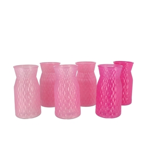 Diamond Pink Mix Vase Ass 12x20cm Nm