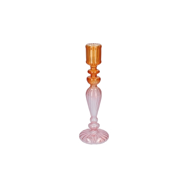 <h4>Candle holder Aviance7 d4.5\\8.8xh27.6 orange\\ pink</h4>