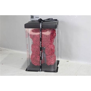 . Div Beer Zijde Roos Bordo 28cm