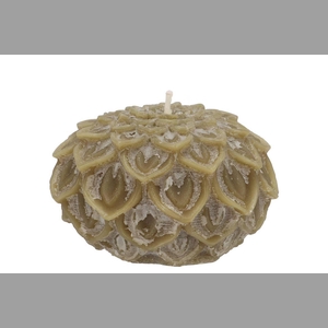 Candle Dahlia Olive 12x8cm Nm