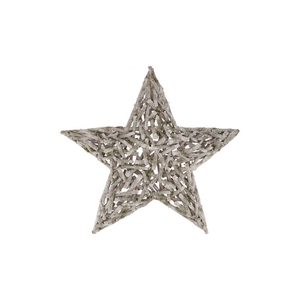 Festive Star Poplar Moss With Snow 70x70x9cm