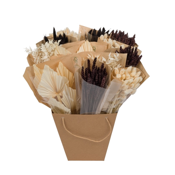 Droogbloemen-Dried Mono Mix 50cm-Black&White