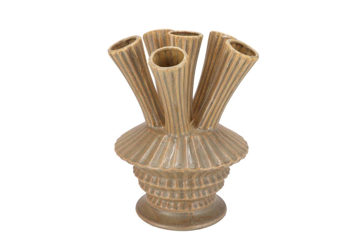 <h4>Maysa Green Vase Tubes 21x21x28cm</h4>