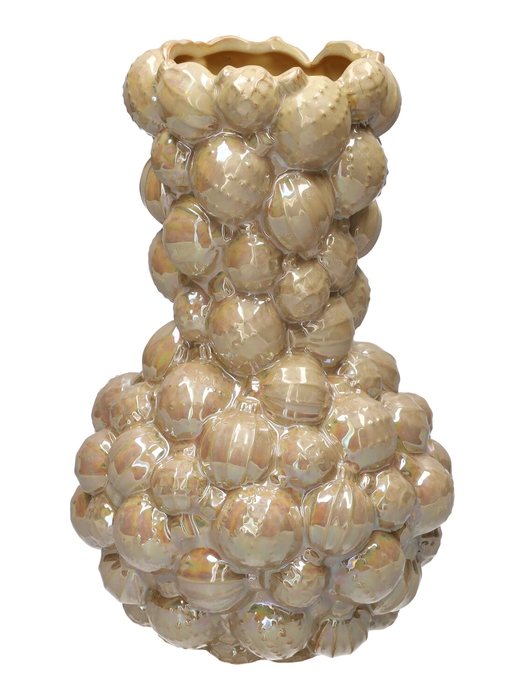 <h4>DF03-751620900 - Vase Boelle d10.5/17xh22.5 cream</h4>