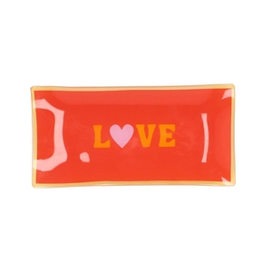 Plate Rectangle Love 20x10x2cm