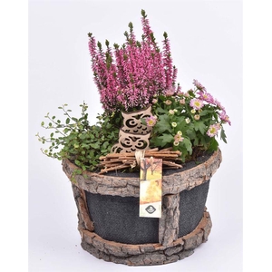 Boomschors pot met jute 23cm