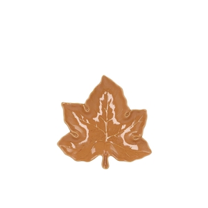 Leaf Maple Plate Brown 11x11x3cm Nm