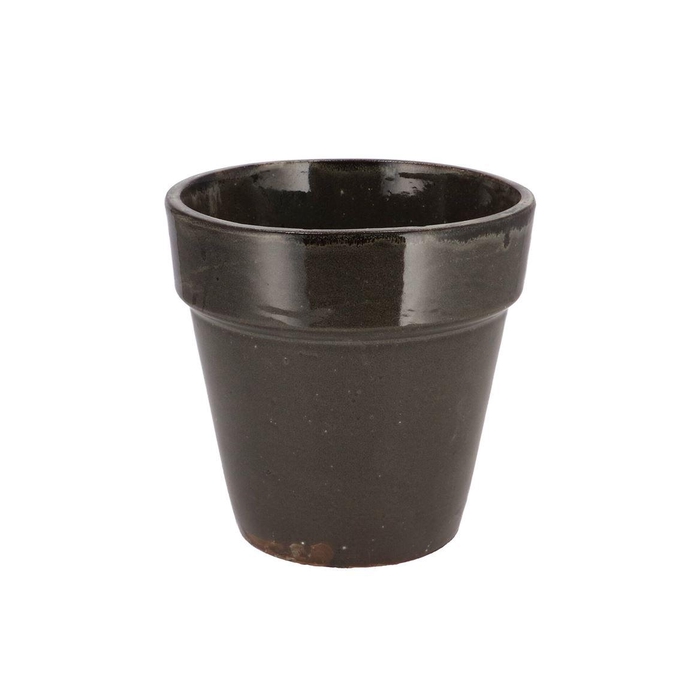 <h4>Ebbi Moss Black Pot Glaze 20x20cm Nm</h4>