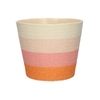 DF06-720226275 - Basket Riley1 Multi d19xh16 cream/salmon/pink/orange