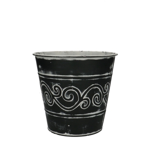 Zinc Barok pot d16*15cm