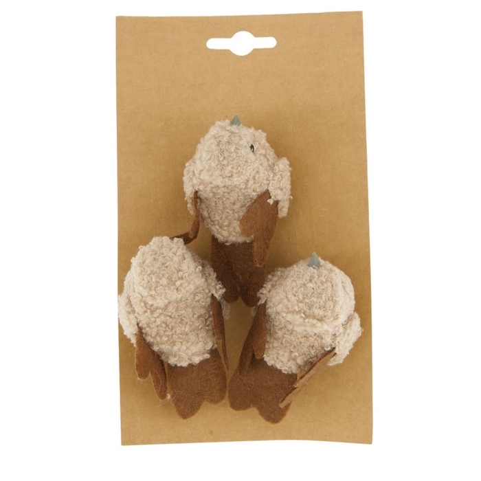 Herfst Deco vogel 8.5*5*4cm