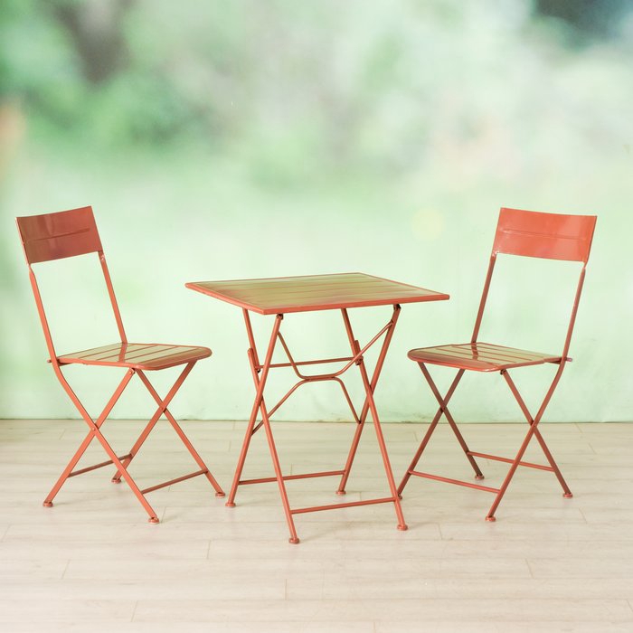 <h4>Furniture set Lukas, 3 p., Set 2, Chairs / :2, Table / :1, H 70,00-93,00 cm, 4066076460229, 2054207</h4>