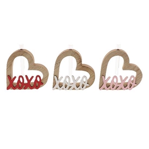 Vase XOXO 3Ass L15W3H17