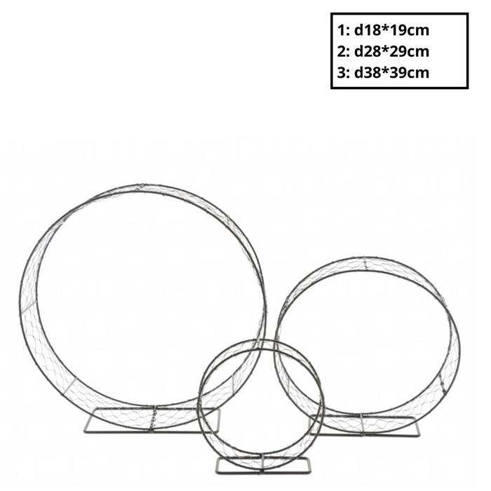 Decoratie Standaard ring S/3 38*39cm